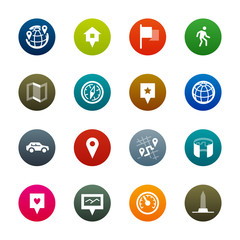 Maps and navigation icons – Kirrkle series