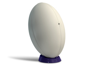 Rugby Ball On A Kicking Tee