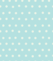 Vector polka dots seamless pattern, blurred effect.