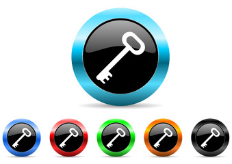 key icon vector set