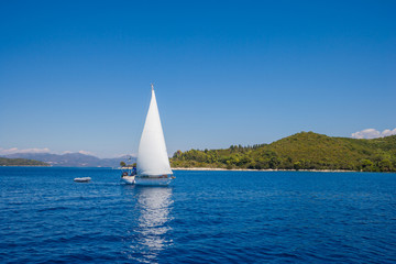Yacht. Sailing. Yachting. Tourism