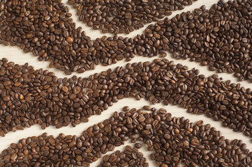 Coffee beans background
