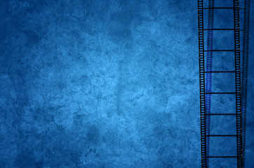 Film, Filmstreifen, Foto, Hintergrund Blau