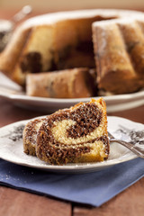 marble ring cake