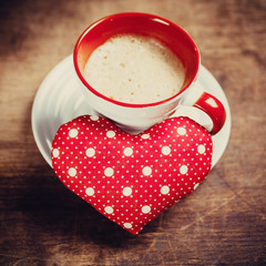 Coffee is done with love for sweet one. Valentine's day.