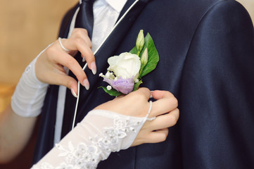 Pinning Boutonniere