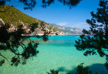 Sardinian Bay framed view