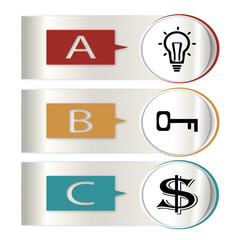 Abstract paper infografics