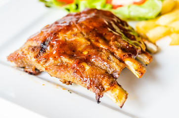 Grilled Ribs meat steak