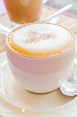 Hot cappuccino