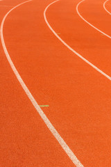 Fototapeta premium Arena sport lanes of running track.