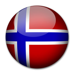 Norwegen Flagge Button