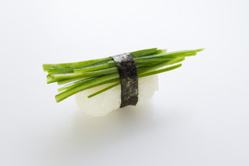 Cucumber sushi nigiri