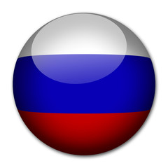 Russland Flagge Button