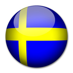 Schweden Flagge Button