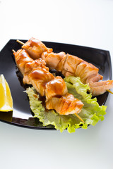 Salmon shashlik