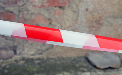 fragment of a protective tape