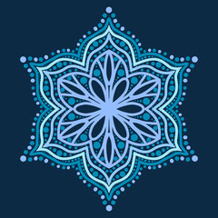 abstract round flower