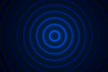 Blur concentric circles on a black background