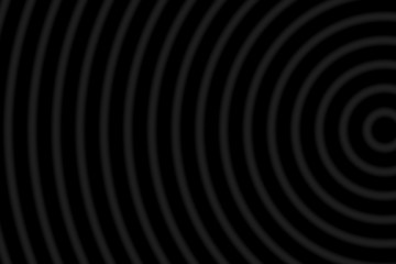 Blur concentric circles on a black background