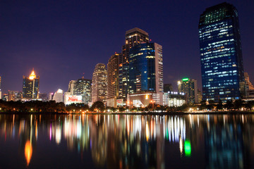 Fototapeta na wymiar Night light in Bangkok
