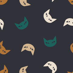 seamless background: cat