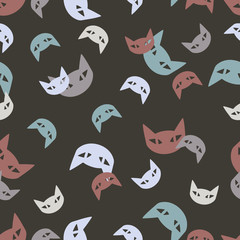 seamless background: cat