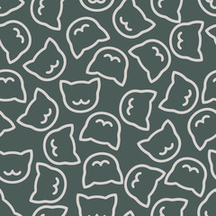 seamless background: cat
