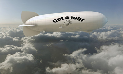 Fototapeta na wymiar airship