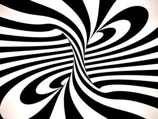Swirl of lines, 3D