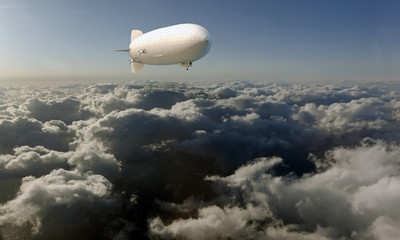 Download 834 Blimp White Sky Balloon Wall Murals Canvas Prints Stickers Wallsheaven