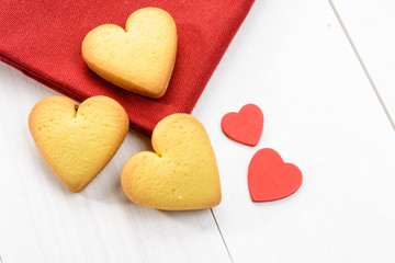 Fototapeta na wymiar Valentine cookies