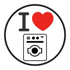 J'aime : Machine à laver le linge