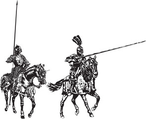 Mounted knights