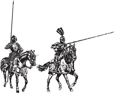 Mounted knights