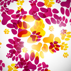 abstract background, animal footprints