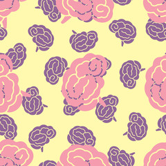 seamless pattern, brain