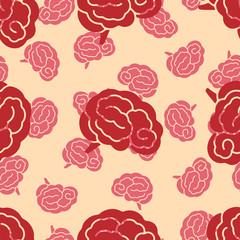seamless pattern, brain