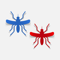 realistic design element: mosquito