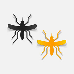realistic design element: mosquito