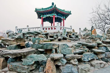 Fototapeten small pavilion in Ritan Park, Chaoyang District, Beijing, China © Fotokon
