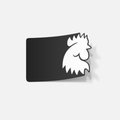 realistic design element: cock