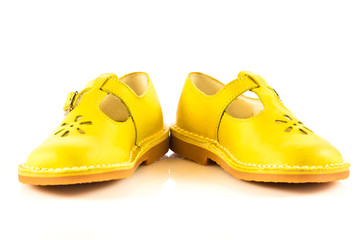 Girl shoes footwear isolated on white background