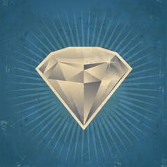 Retro Diamond Illustration