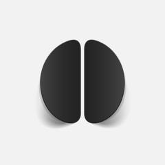 realistic design element: brain