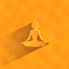 Yoga. Vector format