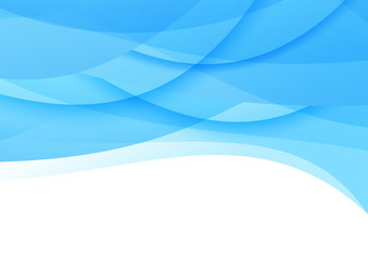 Transparent smooth blue waves background