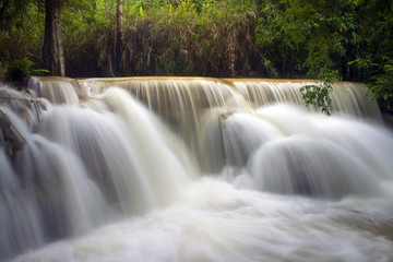 Fototapeta na wymiar Tat Kuang Si waterfall in Laos