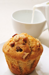 muffin and milk