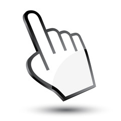 cursor hand 3d icon